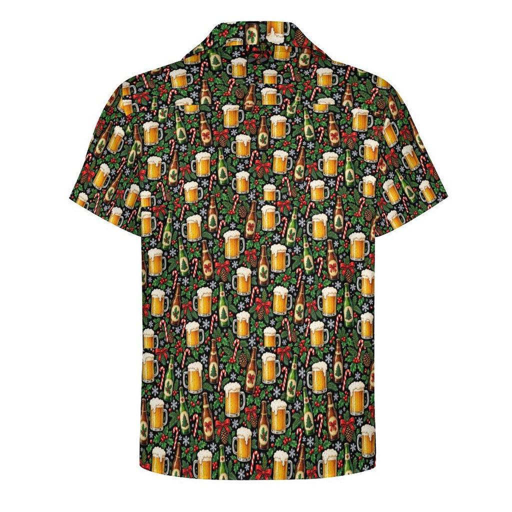 Holiday Shift for men 110gsm Cotton Cuban Collar Shirt For Men(All-Over Printing)