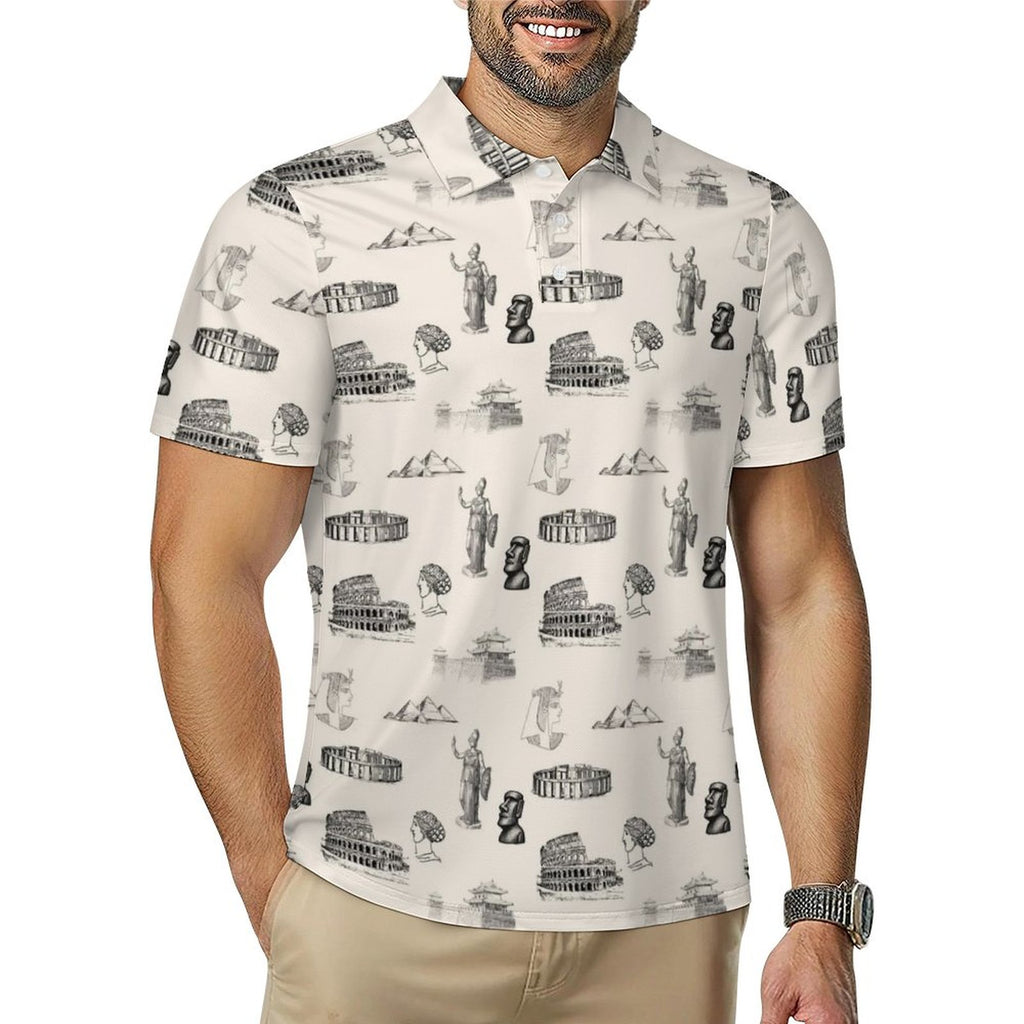 History Teacher Social Studies Teacher Men's Quick Dry POLO Shirt(All-Over Printing)