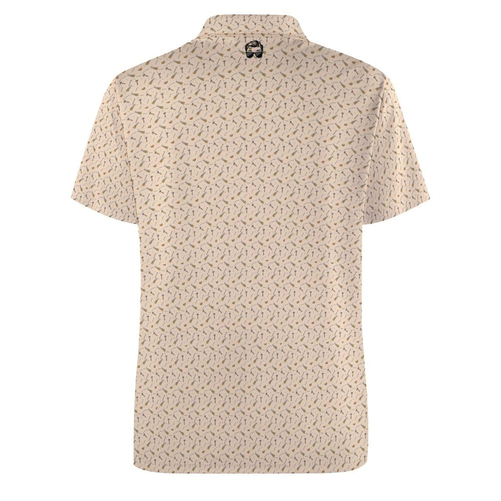 Wood worker Polo Shirts with All-Over printing Design Straight