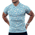 Men's Pickleball Polo Shirts with All-Over printing Design Straight