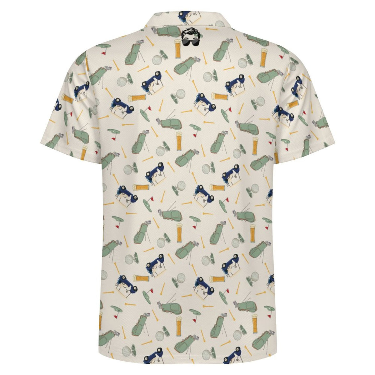 Vintage Golf Men's POLO Shirt(All-Over Printing)