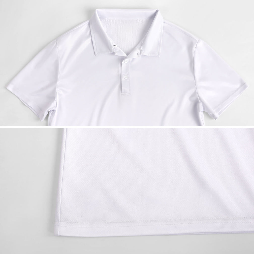 Men's Pickleball Polo Shirts with All-Over printing Design Straight