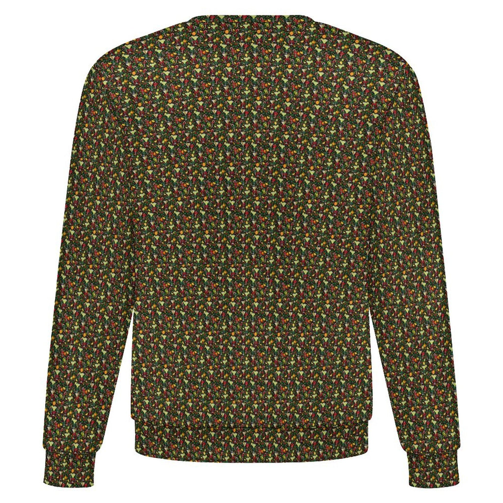 Old St. Nick Ugly Christmas Sweater Oversized Thick Pullover Sweater(All-Over Printing)
