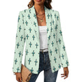 Women's Tourqoise Cross Western Blazer