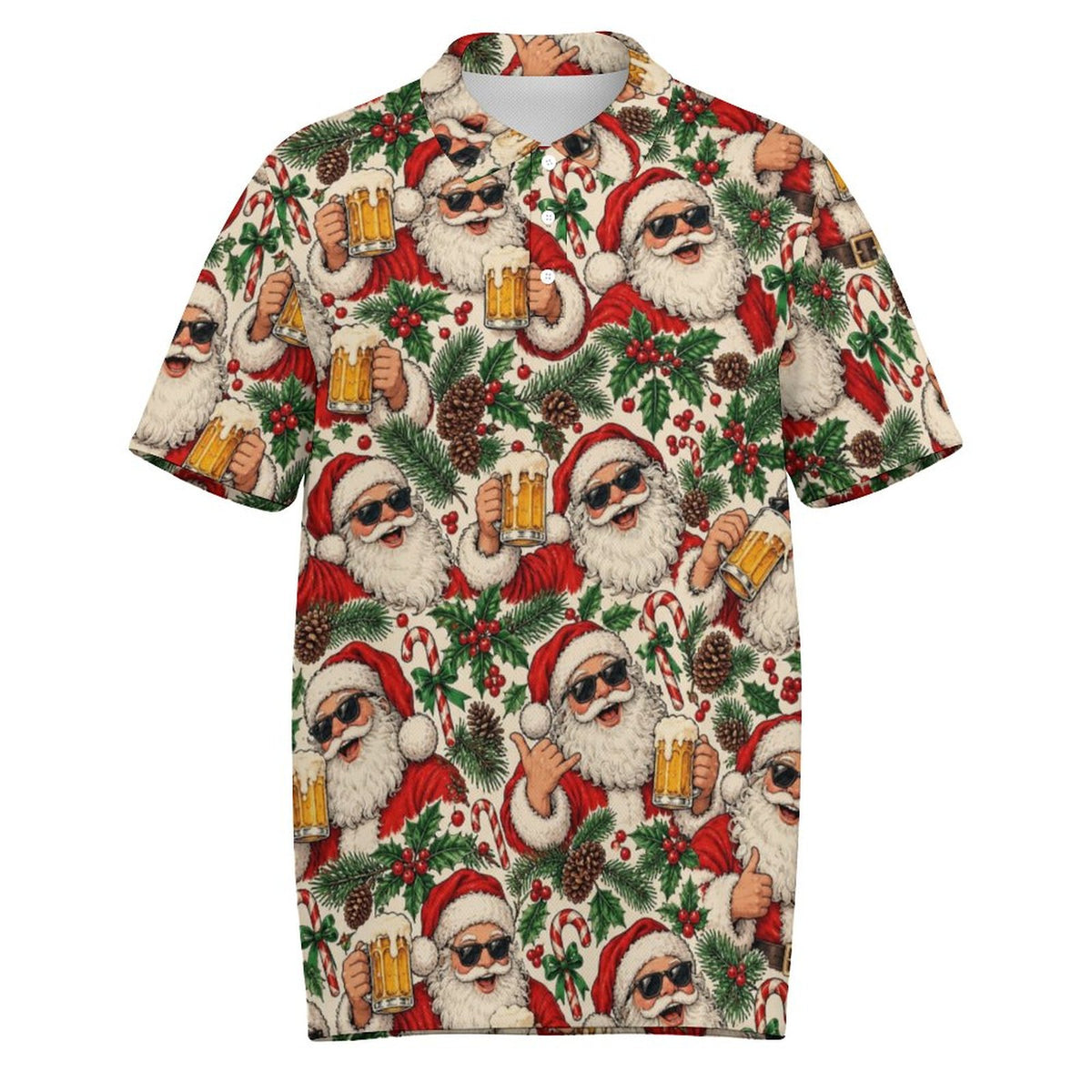 Men's Christmas Quick Dry POLO Shirt(All-Over Printing)