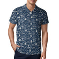Mens Realtor Polo UPF50+ 180gsm Cooling Polyester Men's POLO T-shirt(All-Over Printing) Stand out at showings, open houses and closings in this iconic golf polo featuring a bold real estate pattern.