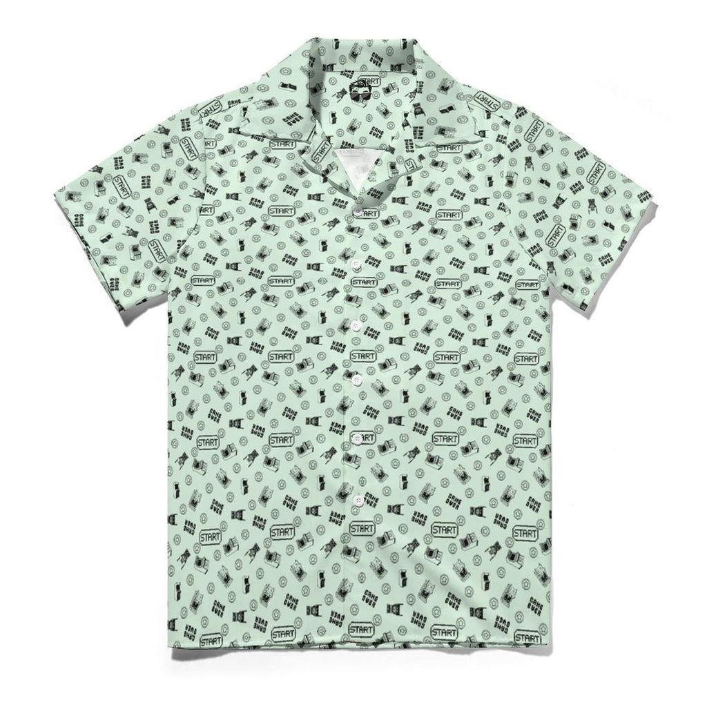 Gamer Shirt Short Sleeve  Cuban Collar Shirt(All-Over Printing)