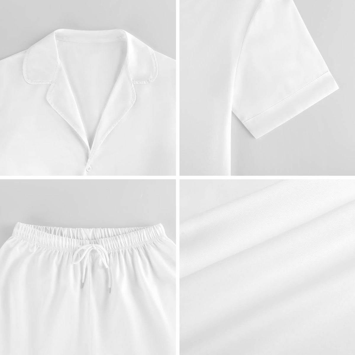 Women's Western Satin Cuban Collar Pajama Set(All-Over Printing)