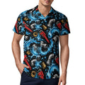 Plumber Polo UPF50+ 180gsm Cooling Polyester Men's POLO T-shirt(All-Over Printing) Shop plumber polos and shirts with bold plumbing-inspired patterns featuring tools, pipes, wrenches, and trade design