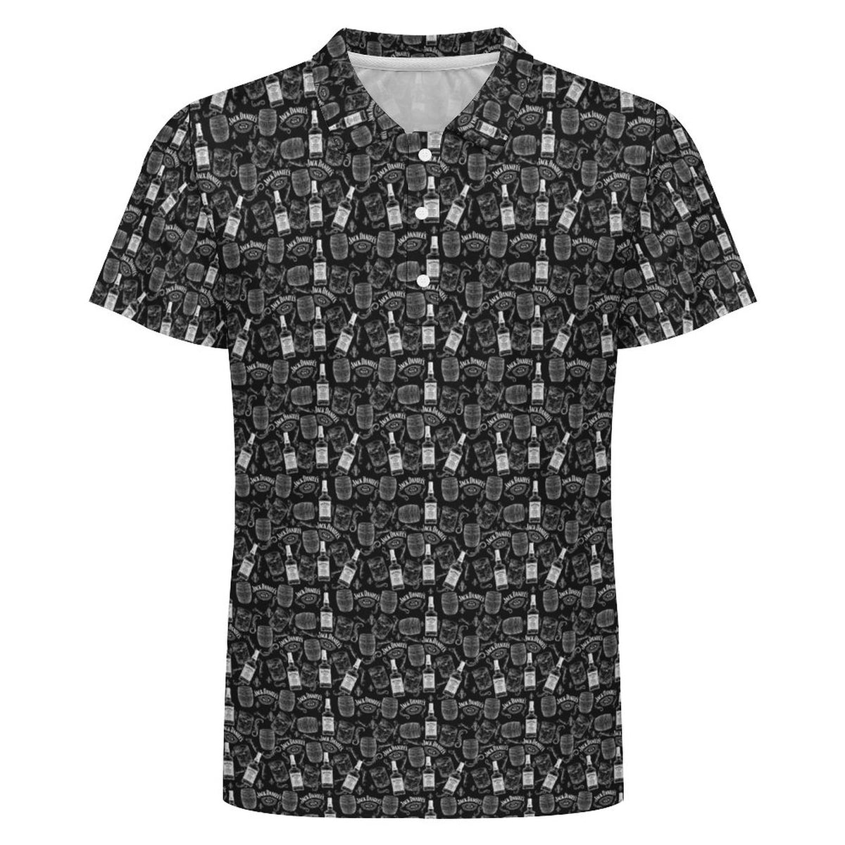 Men's Black.Jack Daniels POLO Shirt(All-Over Printing)