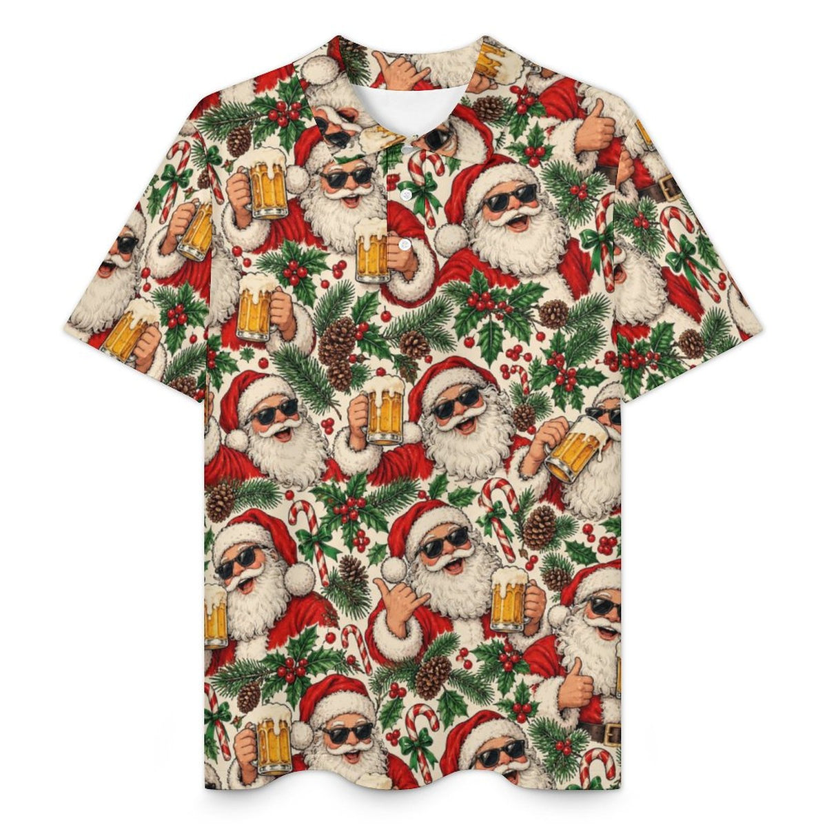 Men's Christmas Quick Dry POLO Shirt(All-Over Printing)