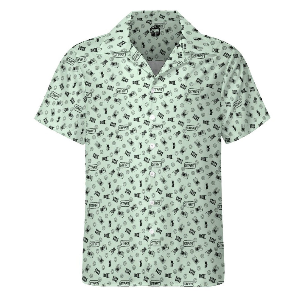 Gamer Shirt Short Sleeve  Cuban Collar Shirt(All-Over Printing)