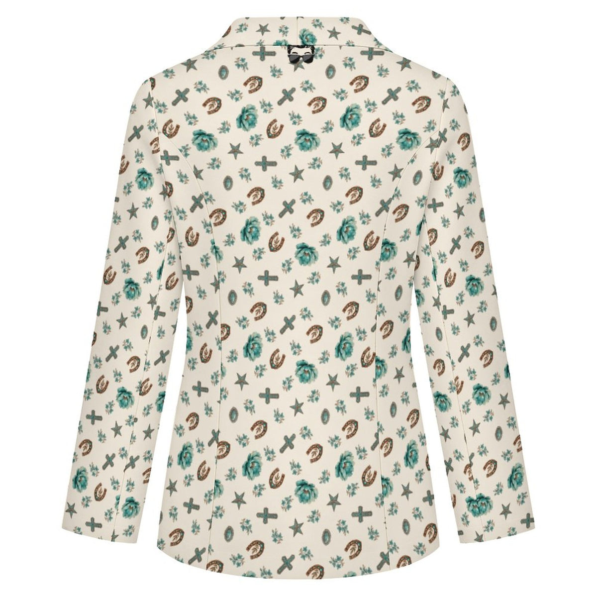 Women's Chic Western Casual Lapel Blazer(All-Over Printing)