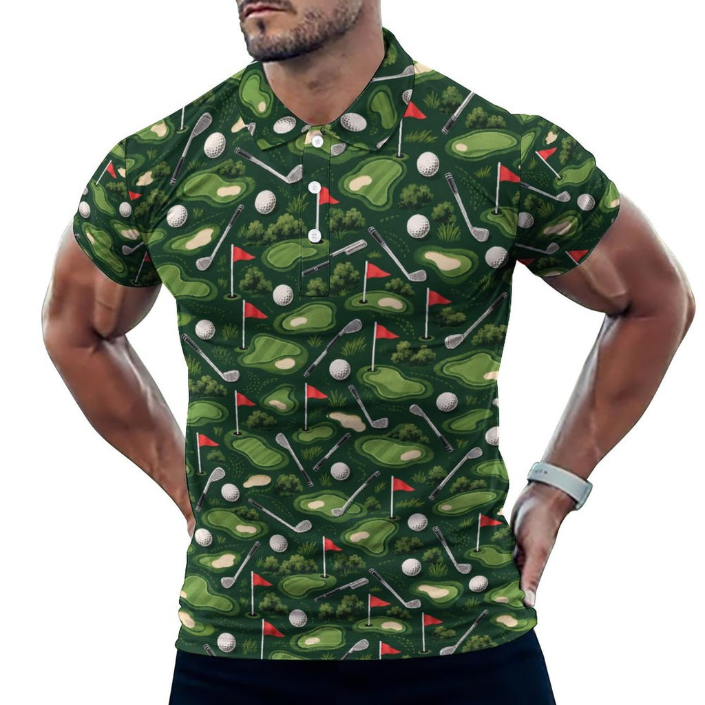 Men's Golf POLO Shirt(All-Over Printing)