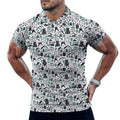 Men's Realtor POLO Shirt(All-Over Printing) Stand out at showings, open houses and closings in this iconic golf polo featuring a bold real estate pattern.