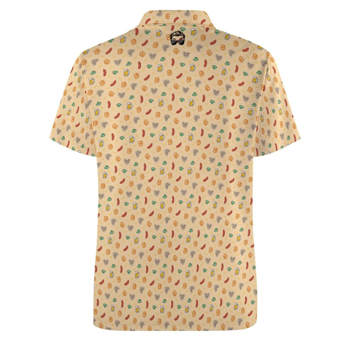 Oktoberfest Golf Polo Shirt with All-Over printing Design Straight