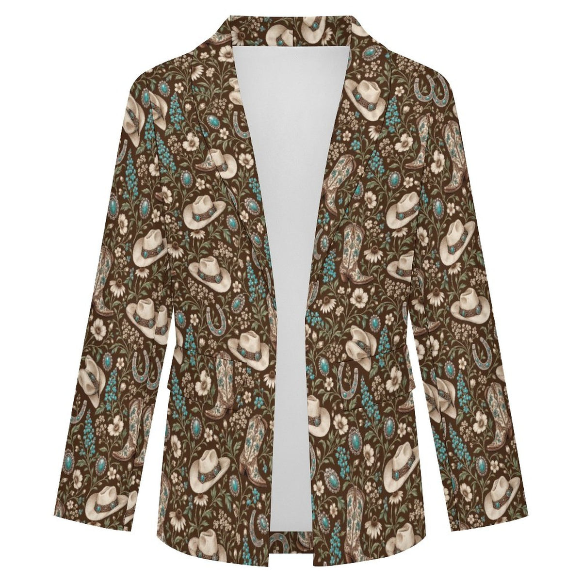 Women's Elegant Western Blazer(All-Over Printing)