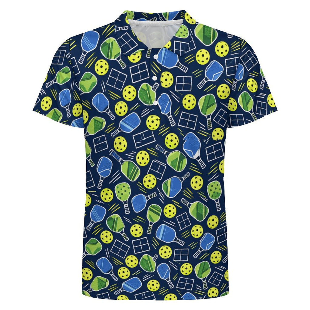 Men's Pickleball POLO Shirt(All-Over Printing)