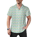 Climbing Holds Short Sleeve Cuban Collar Shirt(All-Over Printing)