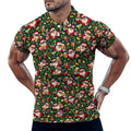 Santa's been hitting the Sauce Men's POLO Shirt(All-Over Printing)