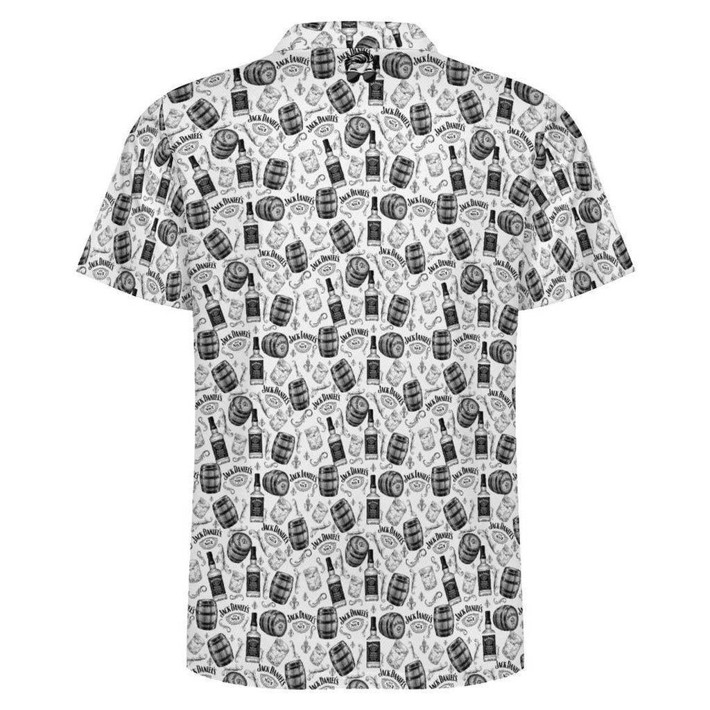 Men's  White Jack Daniels POLO Shirt(All-Over Printing)