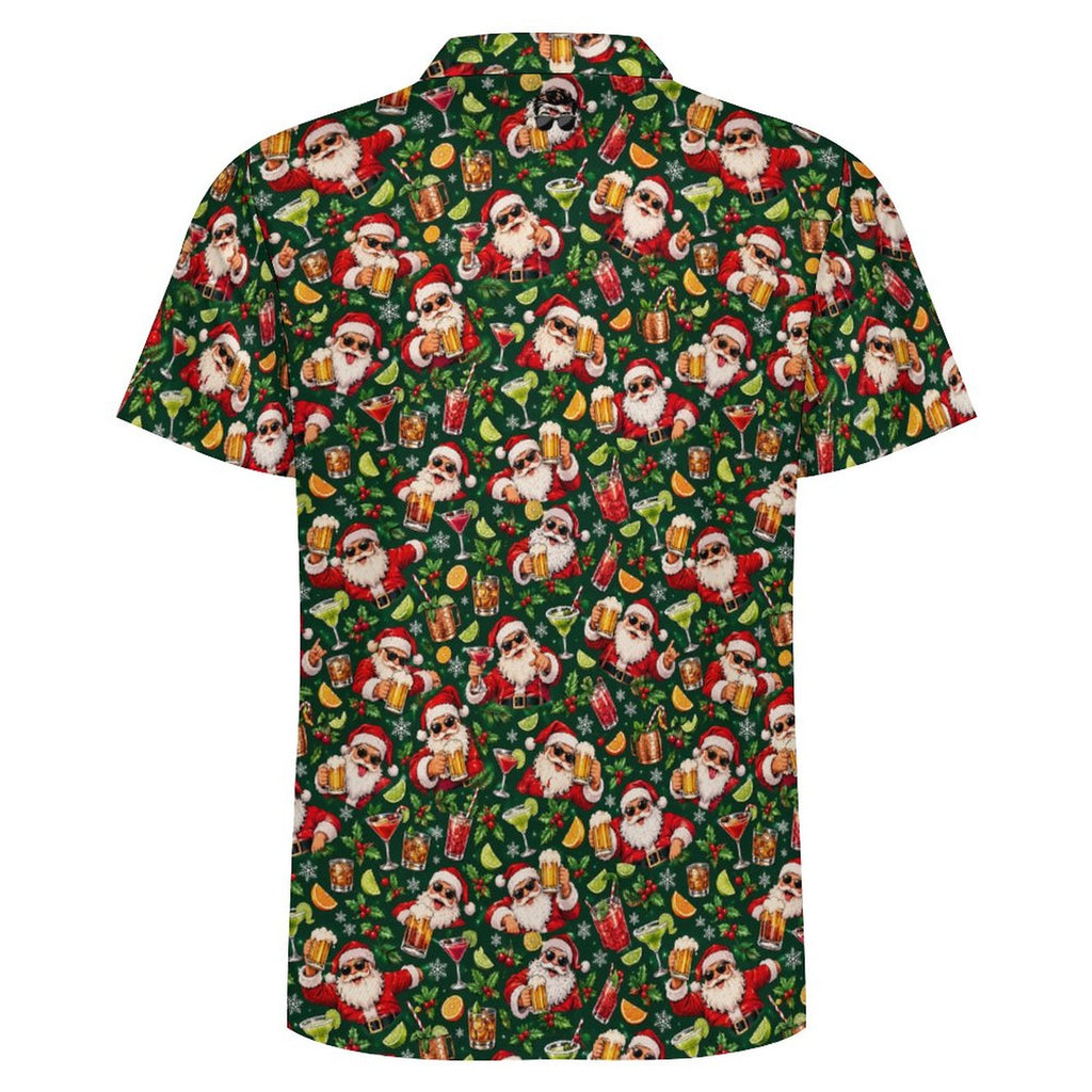 Santa's been hitting the Sauce Men's POLO Shirt(All-Over Printing)