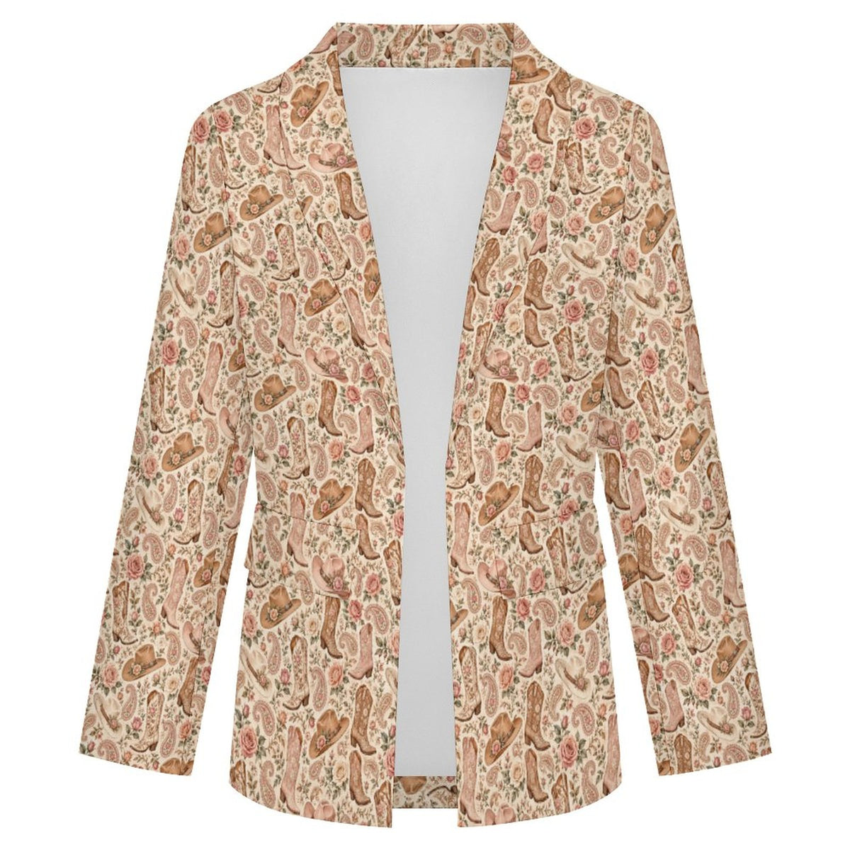 Women's Elegant Western Blazer(All-Over Printing)